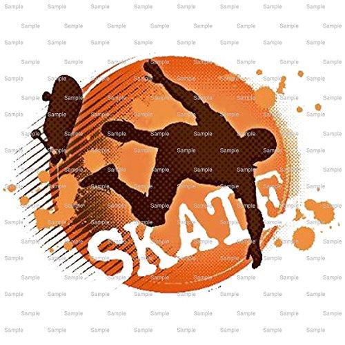 Art of Eric Gunty 1/2 Sheet - Skate Birthday - Edible Cake/Cupcake Party Topper - D218