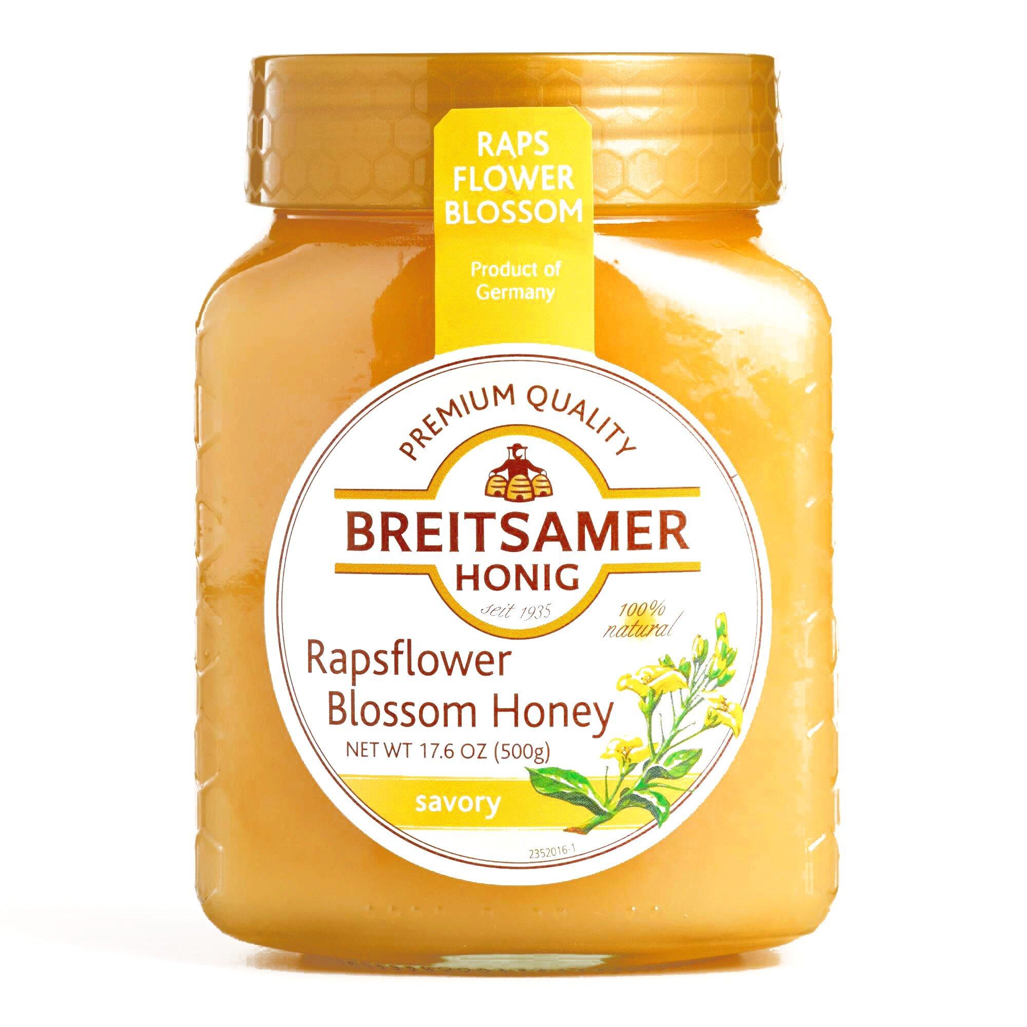 Breitsamer Rapsflower Breitsamer Rapsflower Blossom Honey 17.6 oz each (5 Items Per Order)