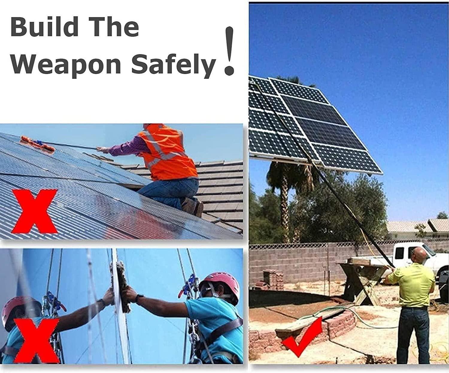 LR.store water fed pole kit window cleaning brush outdoor Telescopic Window Washing Equipment, Cleaning Photovoltaic And Solar Panels, Window Cleaning Pole, Multi Purpose Water Spray Brus (Size : 35FT/10.8M)