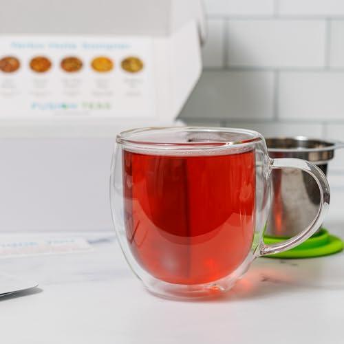 Fusion Teas Yerba Mate Sampler Set, An Assortment of 5 High-Energy Yerba Mate Infusions including Roasted and Green Yerba Mate Varieties and Our Popular Very Berry Guayusa, Each Sample Makes About 8 Cups - Good Morning Mate, Caramel Cream Yerba Mate, Very Berry