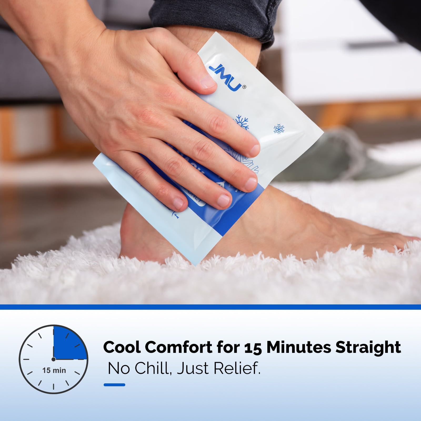 JMU JMU 48 Packs Instant Cold Pack, 5" x 6" Disposable Instant Ice Packs for Injuries, Swelling, Sprains, Toothaches, Athletes & Outdoor Activities