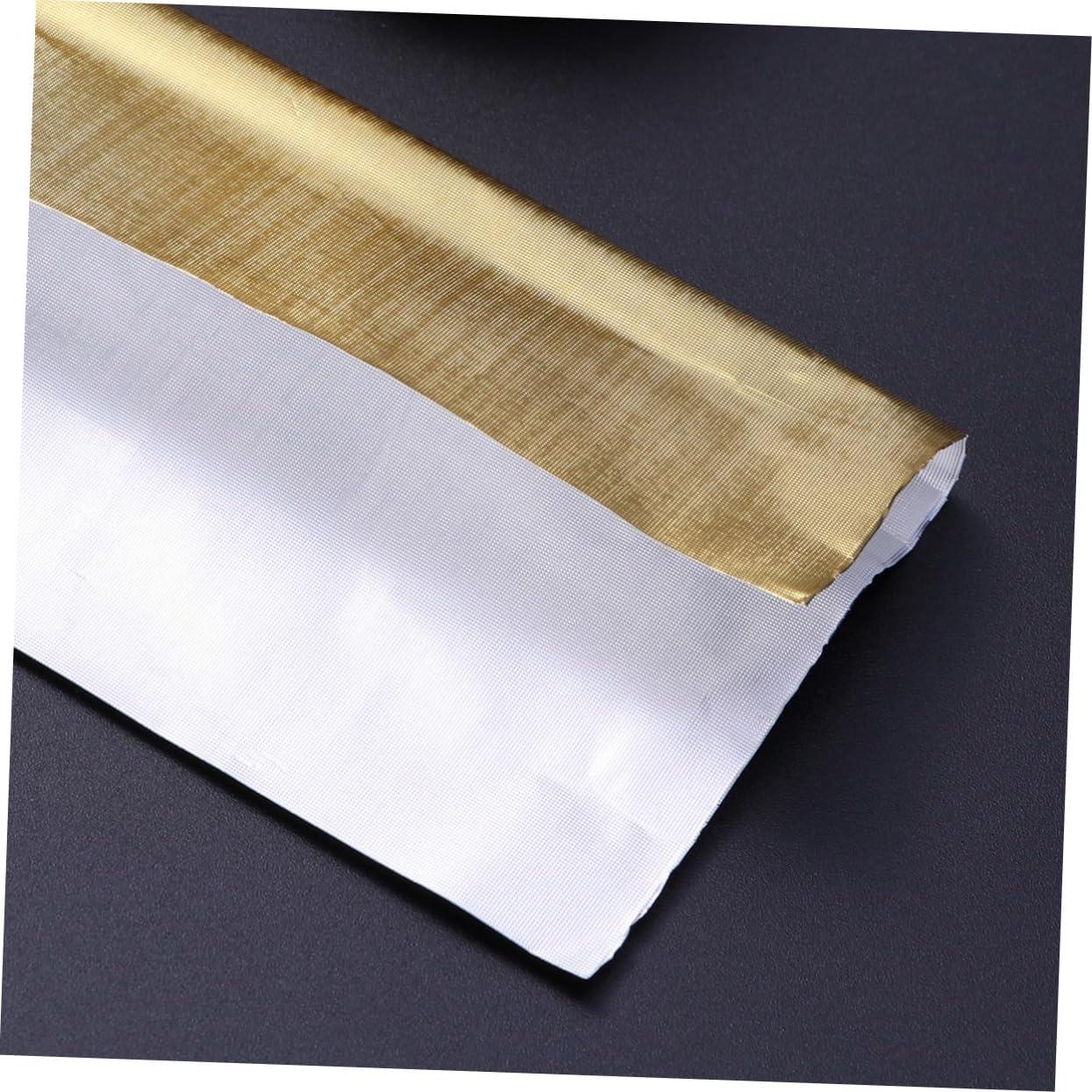 PartyKindom PartyKindom 600 Pcs 10 Truffle Cases Gold Sweets Sweet Wrappers Foil Coloured Foil for Chocolate for