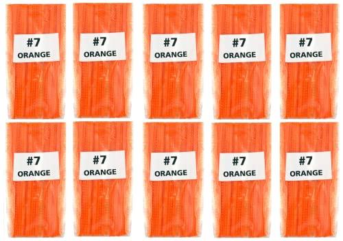 Dental Factory Direct 10 Packs - Orthodontic Ligature Ties Elastomeric O-Rings Braces Rubber Bands 12 Long Sticks (10,560 pcs) (#8 RED)