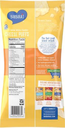 Barbara\'s Bakery Barbara\'s Bakery Cheese Puffs, Baked White Cheddar, 5.5 Oz Bag