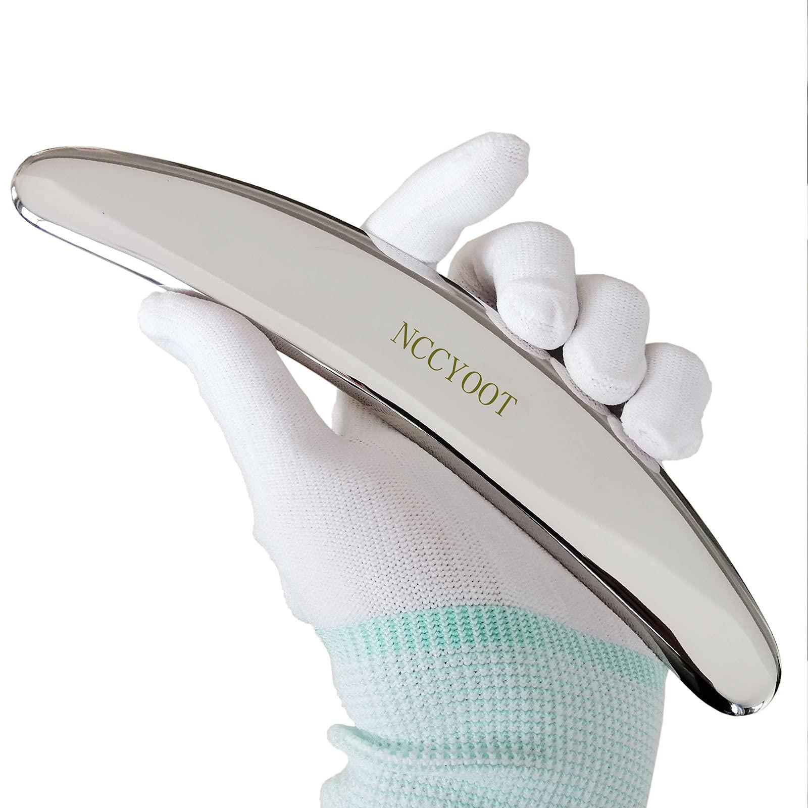 NCCYOOT NCCYOOT Gua sha Set, IASTM Tool Gua Sha Stainless Steel Muscle Scraper Set of 6 Picese for Soft Tissue Therapy and Reduce Arms,Legs,Back, Shoulder Muscle Pain(7C pcs)