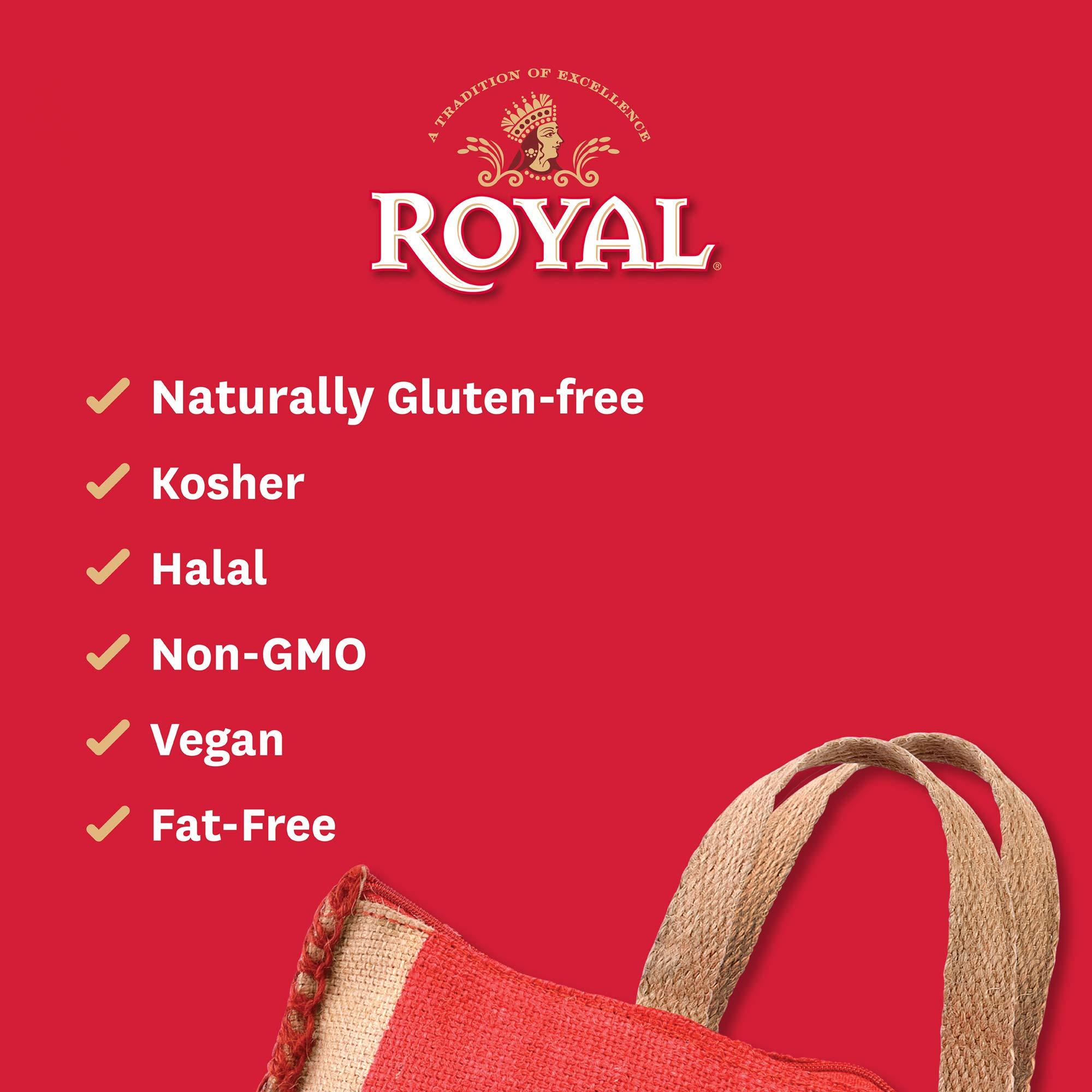 Royal Royal Chef\'s Secret Sella Basmati Rice - Authentic Extra Long Grain Parboiled Basmati White Rice - 20 lb Bag