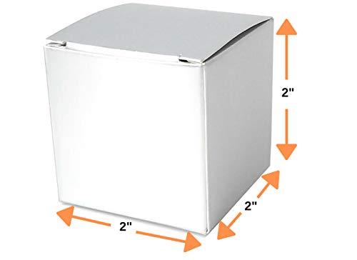 kelkaa Kelkaa Kraft Boxes - Gift Boxes with Lids, Silver Gift Candy Box Bulk, 72pcs 2x2x2” Small Party Favor Box for Wedding, Baby Shower, Bridal Shower Gift Party Supplies - Silver Metallic