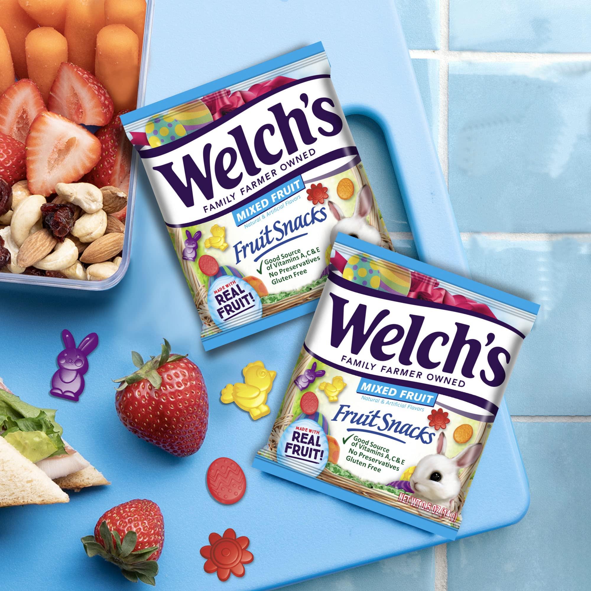 Welch's Welch's Fruit Snacks, Mixed Fruit, Spring Bulk Pack, Gluten Free, Individual Single Serve Bags, 0.5oz (Pack of 250)