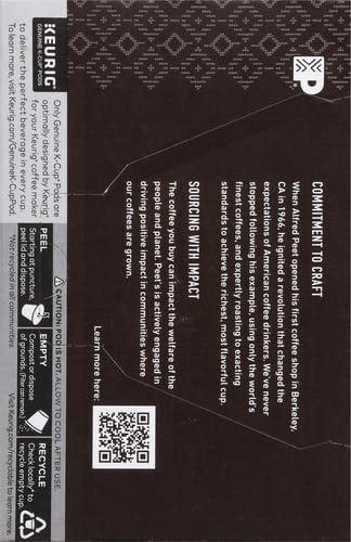 Peet's Coffee Peet's Coffee, Dark Roast Decaffeinated Coffee K-Cup Pods for Keurig Brewers - Decaf House Blend 10 Count (1 Box of 10 K-Cup Pods) Packaging May Vary