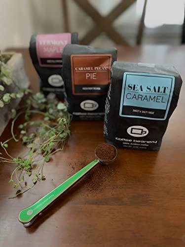 Coffee Beanery Sea Salt Caramel Coffee by Coffee Beanery | 12oz Flavored Coffee Ground Medium Roast Coffee| 100% Specialty Arabica Coffee Ground | Gourmet Coffee | Flavored Ground Coffee Medium Roast