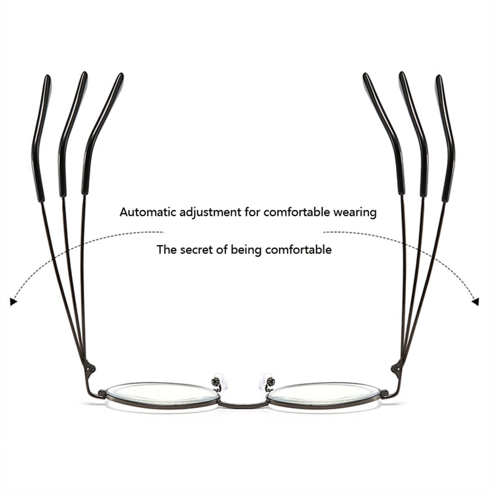 WWWL WWWL Reading Glasses, Retro Oval Reading Glasses, Anti-Blue Light, Metal Frame Eyeglasses for Women&Man, Computer Glasses (Color : A, Size : +1)