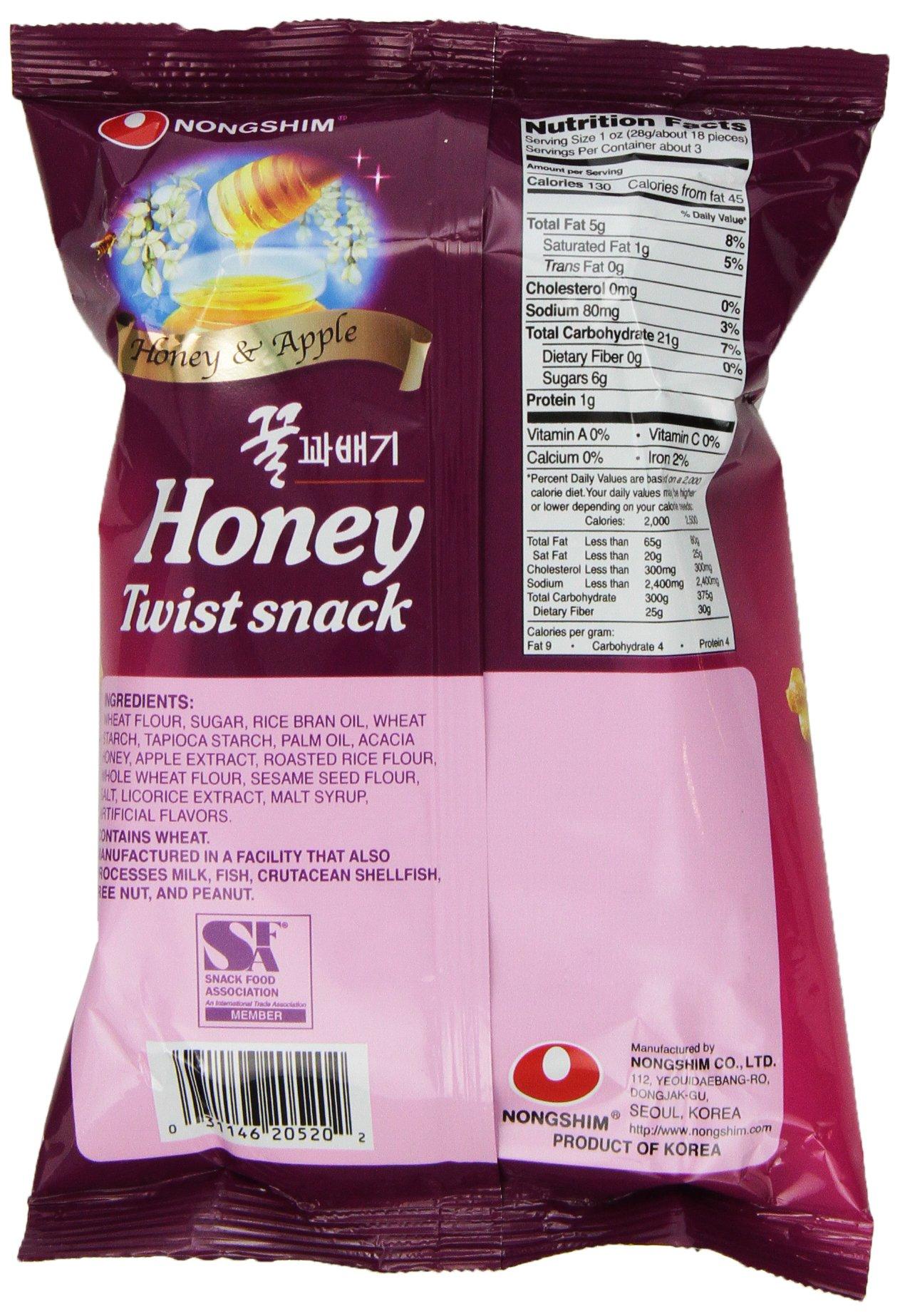 Nongshim Nongshim Honey Twist Snack, 2.64 Ounce Packages (Pack of 20)