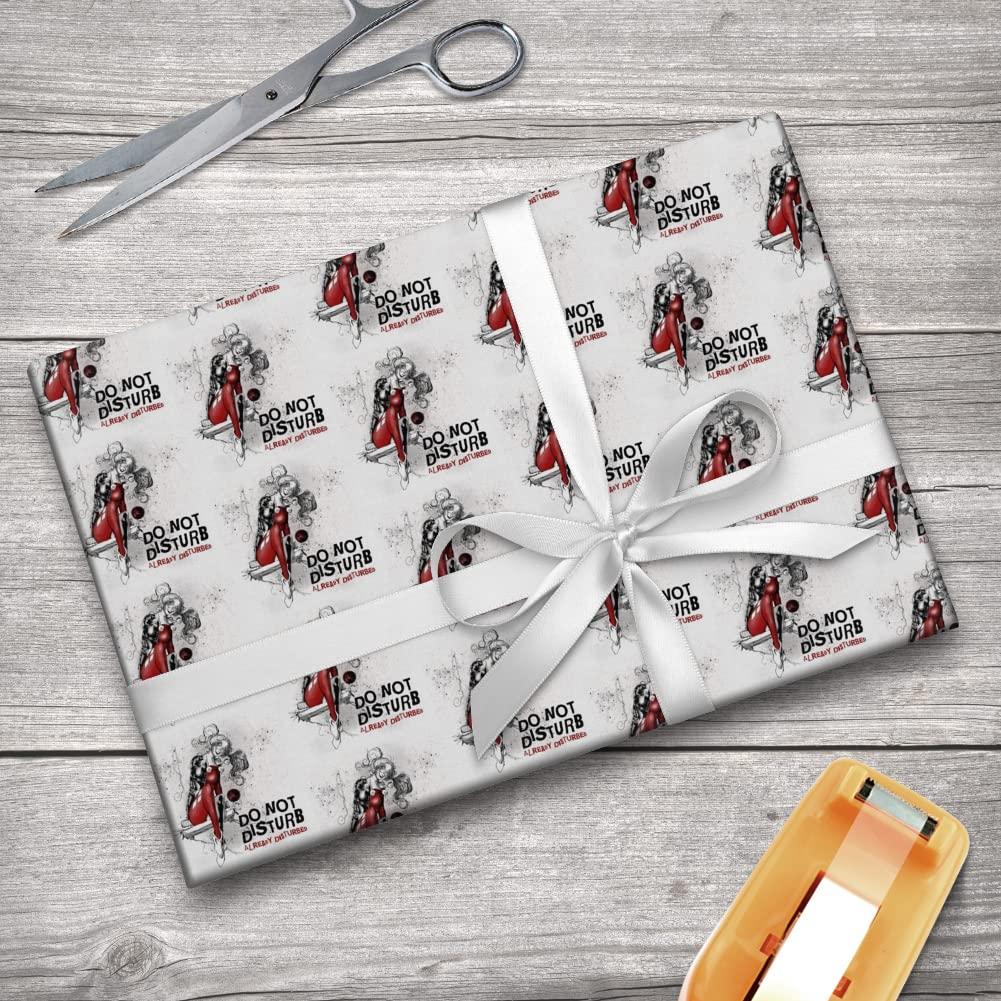 GRAPHICS & MORE GRAPHICS & MORE Harley Quinn Already Disturbed Gift Wrap Wrapping Paper Rolls