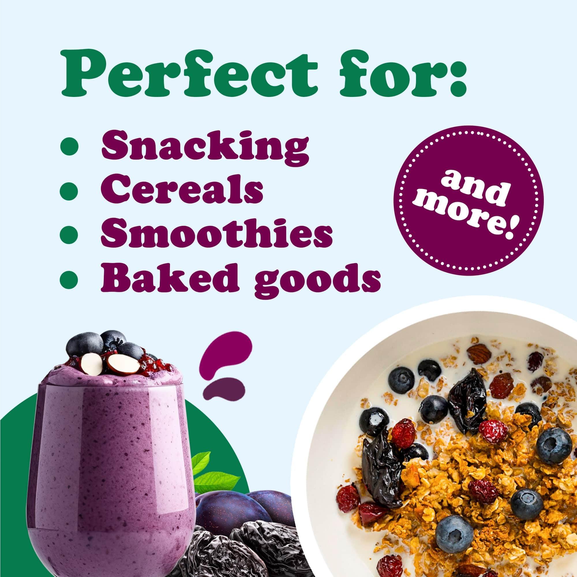 Food to Live Food to Live Organic Pitted Prunes, 5 Pounds Dried California Plums, Non-GMO, Kosher, Unsulfured, Unsweetened, Bulk