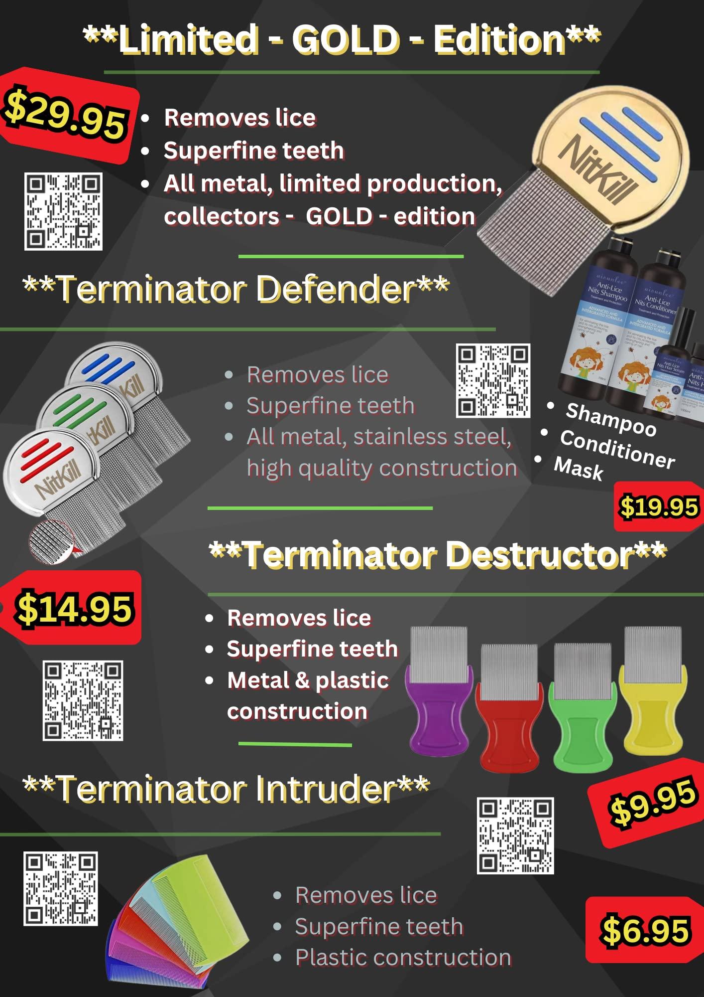 NitKill NitKill 10 Pack Lice Comb