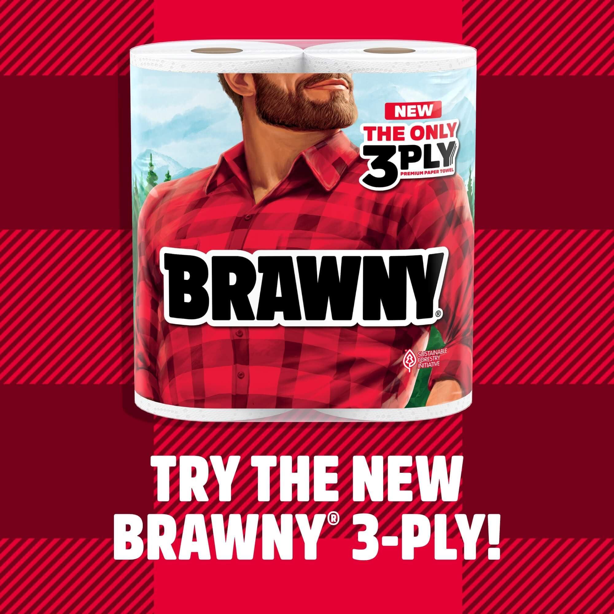 Brawny Brawny Pick-A-Size Paper Towels, 6 Double Rolls = 12 Regular Rolls, 2 Sheet Sizes (Half or Full), Strong Paper Towel For Everyday Use