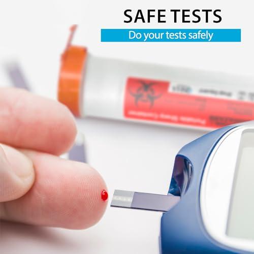 Shop Square Small Sharps Containers, Travel Sharps Container, Transportable Sharps Container with Locking Mechanism, Professional Grade Mini Sharps Container - 6 Count