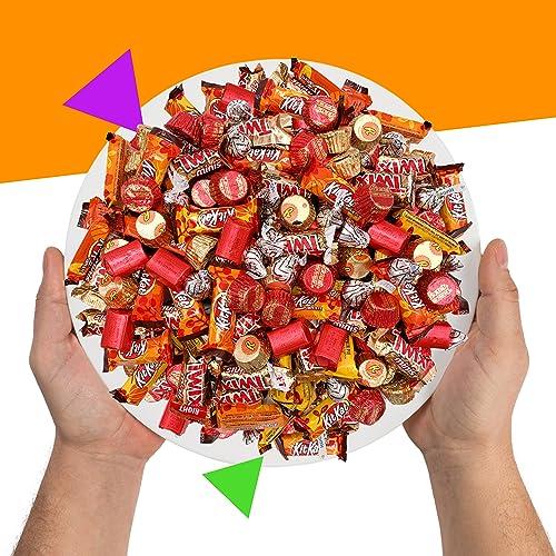 LAETAFOOD Halloween Chocolate Candy Variety Pack - Popular Brands Individually Wrapped Fall Mixed Delights (3 Pound Bag - Approx. 150 Count)