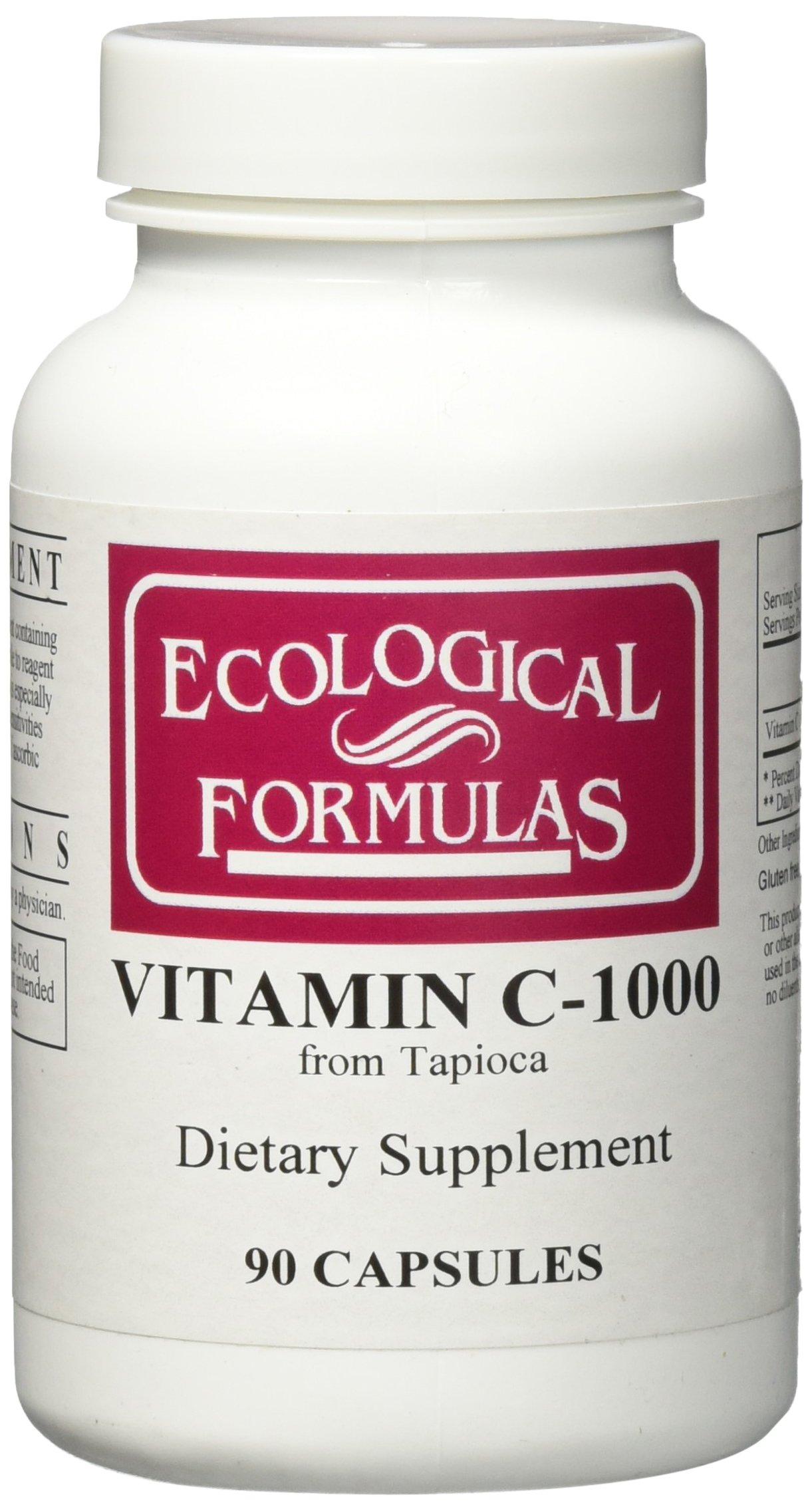 Ecological Formulas Ecological Formulas Vitamin C-1000 Capsule from Tapioca, 90 Count