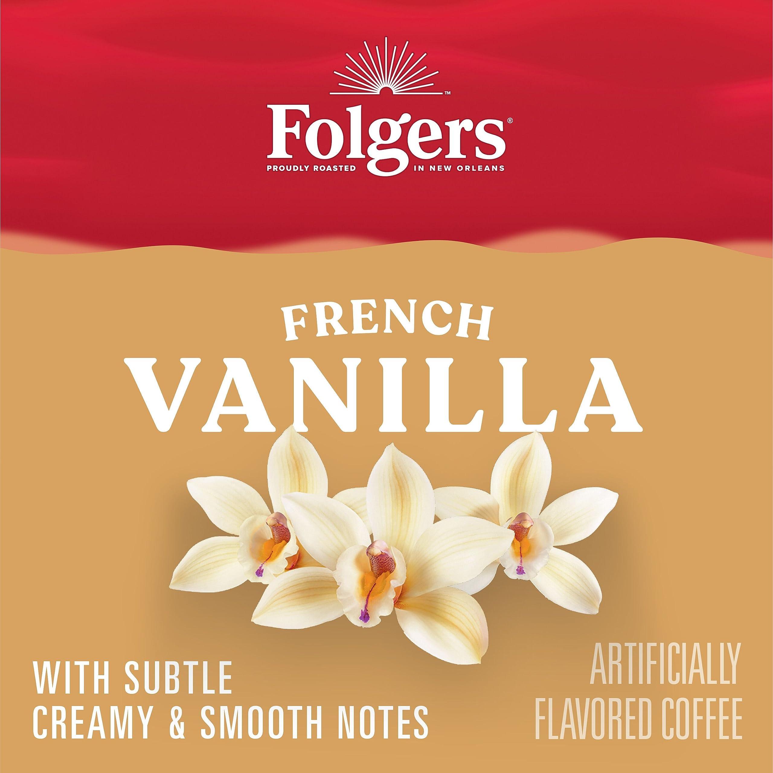 Folgers Folgers French Vanilla Flavored Coffee, 12 Keurig K-Cup Pods