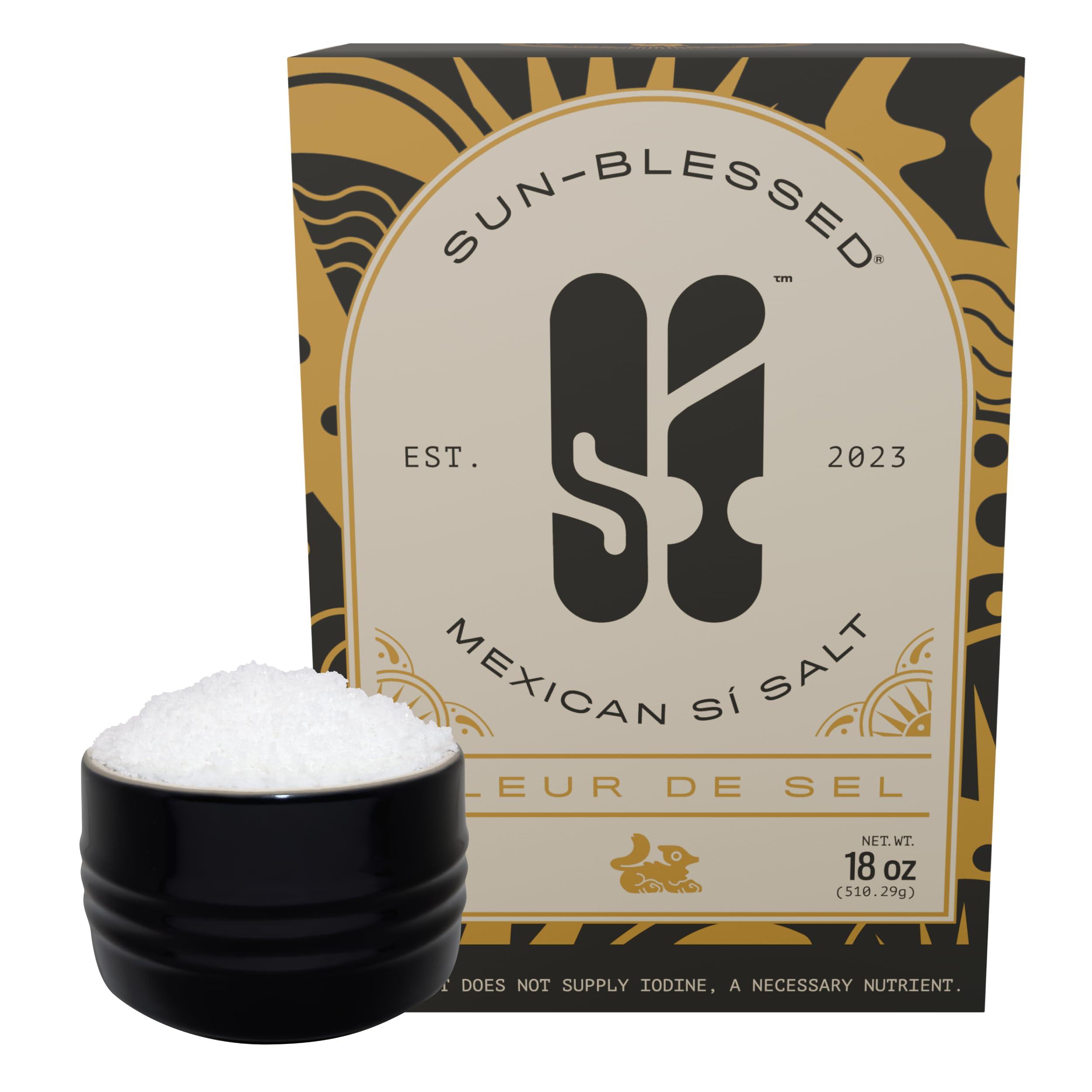 S MEXICAN S SALT S Mexican S Salt, 18 oz Colima Fleur de Sel, Kosher, Natural, Sun Blessed, Organic, Gluten Free, Obtained by Ancient Process, Hand Harvested