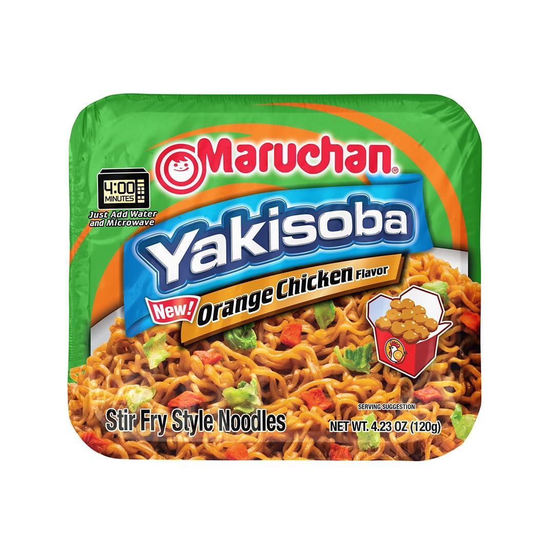 Maruchan Maruchan Yakisoba Orange Chicken, Japanese Instant Ramen Noodles, 4.23 Oz, 8 Count