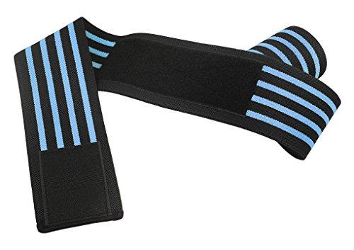 MioCloth Compression Gear Weightlifting Knee Wraps Cross Training Elastic Breathable Compression Knee Leg Arm Ankle Elbow Support Wrap Bandage Brace Strap Weight Lifting Gym Workout, Powerlifting, Squats, 2pcs