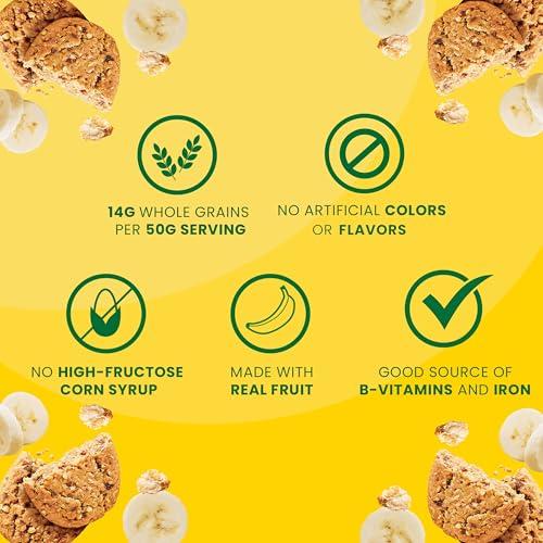 Belvita belVita Soft Baked Banana Bread Breakfast Biscuits, Chewy Breakfast Bars, 6 Boxes of 5 Packs (1 Biscuit Per Pack)