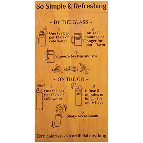 Bigelow Tea Bigelow Botanicals Cold Water Infusion Watermelon Cucumber Mint Tea Bags 18 Count Box (Pack of 1), Herbal Infusion, Caffeine Free, 18 Tea Bags Total