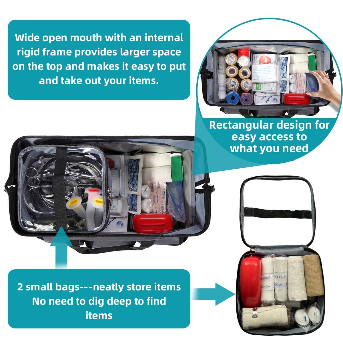 Gatycallaty Nurse Doctor Duffle Bag Medical Nursing College School Student Essentials Supplies Home Health Nurse Clinical Duffel Bag Work Nursing Cna Accessories Gift for New Er Lpn Rn Professional Assistant