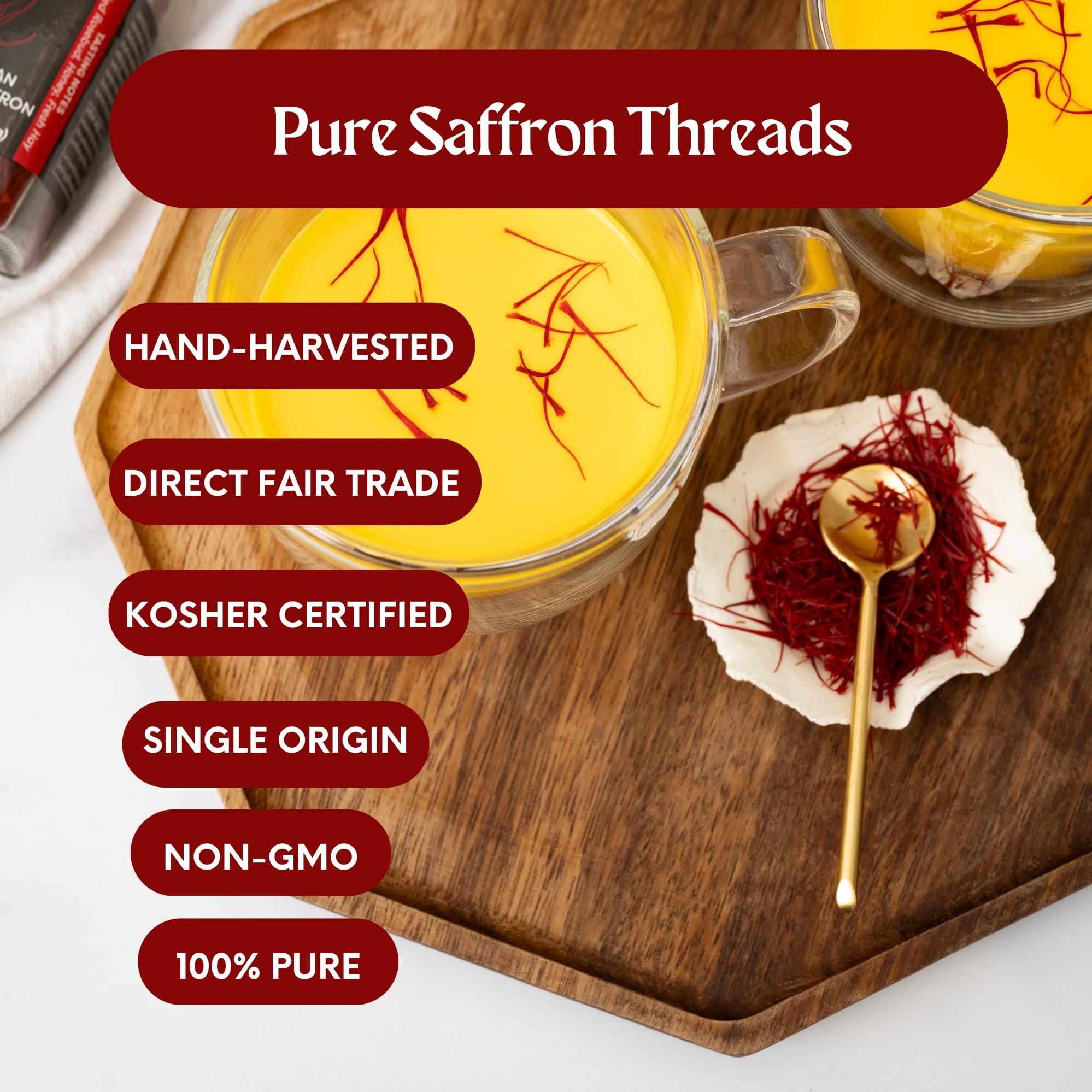 Heray Spice 4 Grams Afghanistan Saffron Threads, Coming from Herat Province, Rich and Aromatic Saffron, Premium Grade A, All Red