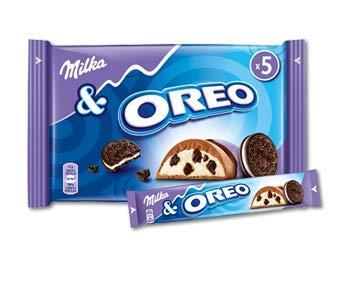 Mondelez Milka & Oreo Chocolate Bar | Chocolate Bar with Oreo Cookie Pieces in Milk Cream | 5 x 37 g | Milka | Germany