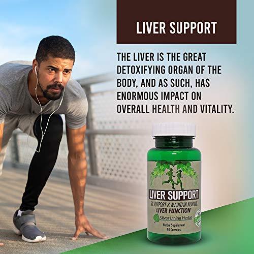 Silver Lining Herbs Silver Lining Herbs Liver Support - Herbal Support to Help Maintain Liver Health - Natural Liver Care to Support Immune System and Allergies - 90 Capsules