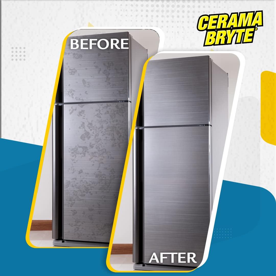 Cerama Bryte Cerama Bryte Stainless Steel Polish & Removes Tough Stains Cooktop and Stove Top Cleaner for Glass - Ceramic Surfaces, 16 & 18 Ounces, 3-18 oz + SS