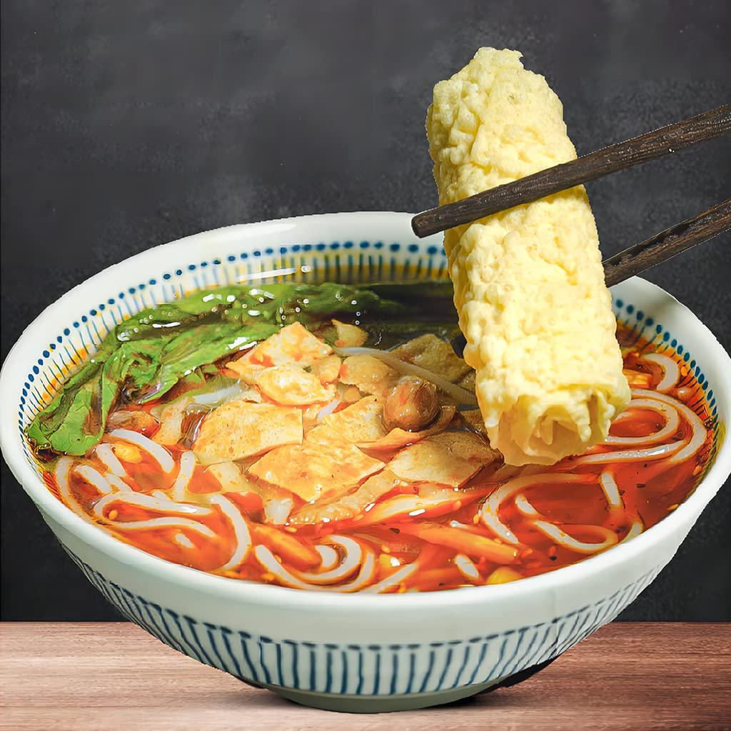 SXET SXET Dried Tofu Skin, Crispy Tofu Skin Rolls, Golden Bean Curd Rolls, 120g/4.23oz per Pack (Pack of 1)