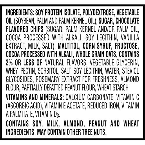 Special K Kellogg's Special K Protein Meal Bars, 12g Protein Snacks, Meal Replacement, Chocolatey Chip Cookie Dough, 19oz Box (12 Bars) (Pack of 2)