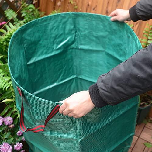 CCLONGTT CCLONGTT Camping Trash Can Lawn Garden Bags Leaf Bags Large Yard Dustpan Reusable Yard Waste Bags 32/72/80/105/132 Gallons Lawn Debris Leaf Bags Recycling Bag 4 Handles (Color : 2pcs, Size : 500L)