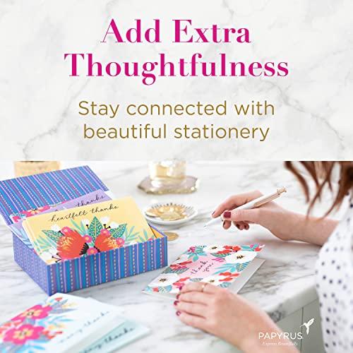 Papyrus Papyrus Blank Cards with Envelopes, Gold, Black and Cream (16-Count)