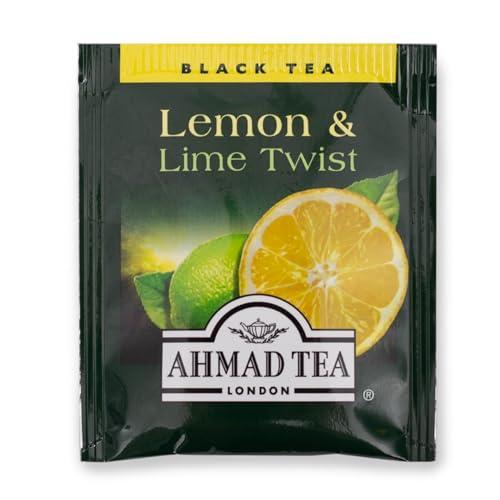 Ahmad Tea Ahmad Tea Black Tea, Lemon & Lime Twist Teabags, 20 ct (Pack of 1) - Caffeinated & Sugar-Free