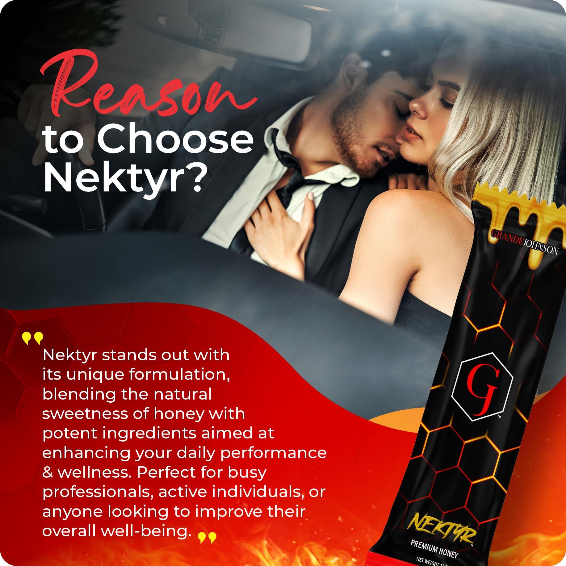 Grande Johnson Grande Johnson - Nektyr - Organic Premium Natural Pure Honey with Jelly Bee Pollen - Pack of 3