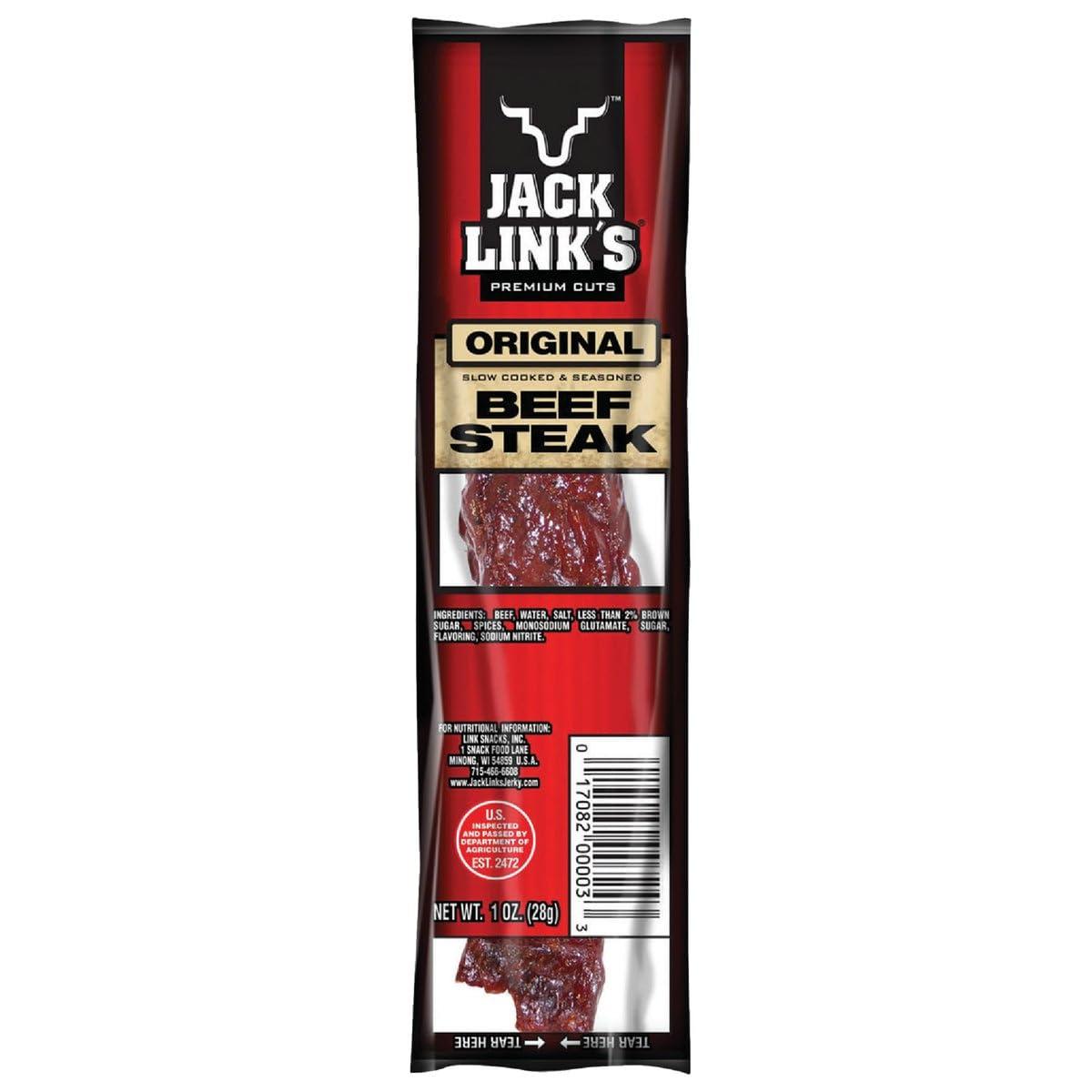 Jack Link's Jack Link's Original Beef Steak 1 oz. Packet - Total Qty: 12
