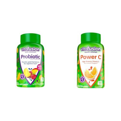 Vitafusion Vitafusion Probiotic and Vitamin C Gummy Supplements, 70 Count and 150 Count