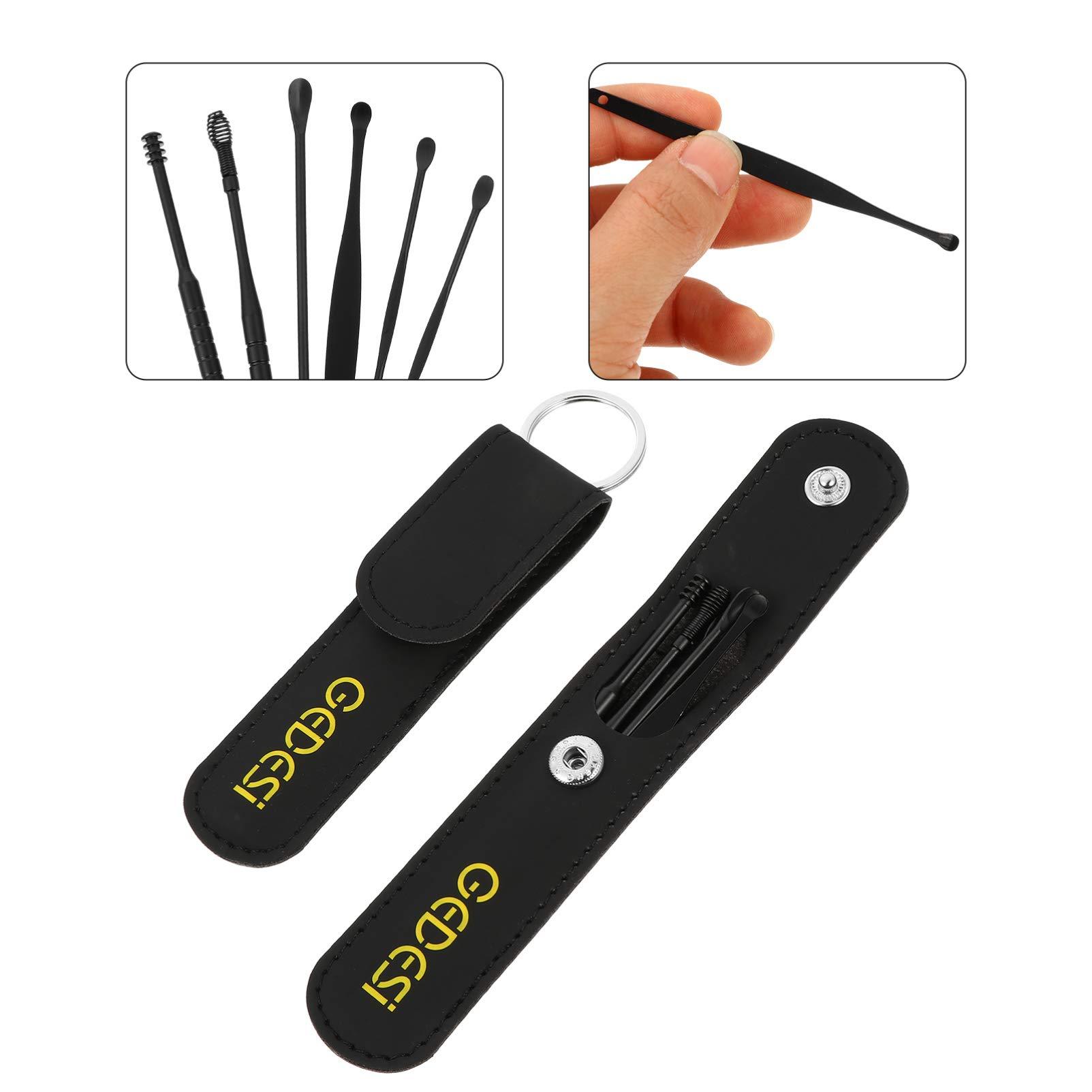 Healifty 2 Sets Ear Picking Tool Stainless Steel Ear Spoon Ear Picks Spiral Ear Clean Tool Ear Wax Picker Ear Wax Removal Tool Ear Cleaner Kit Ear Wax Cleaner Stainless Steel Earpick