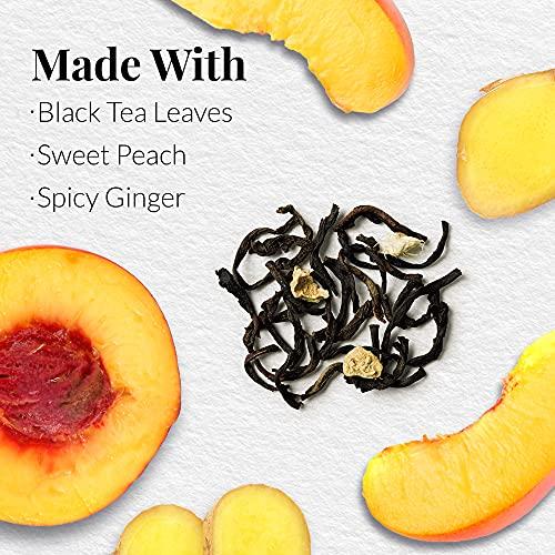 The Republic of Tea The Republic of Tea Ginger Peach Black Full-Leaf Loose Tea 3.5 oz Tin, Steeps 50 Cups | Caffeinated