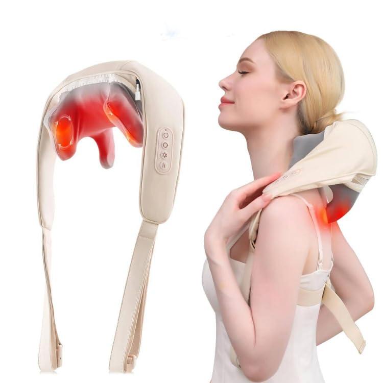 Shenzhen Qiaochengli Technology Co., Ltd. Generic Neck and Shoulder Massager A668 Mini S with Heat, Cordless Shiatsu 4D Deep Tissue Kneading Massage for Muscle Pain Relief, Massage Pillow for Neck, Back, Leg,Valentines Day Gift for Him/Her