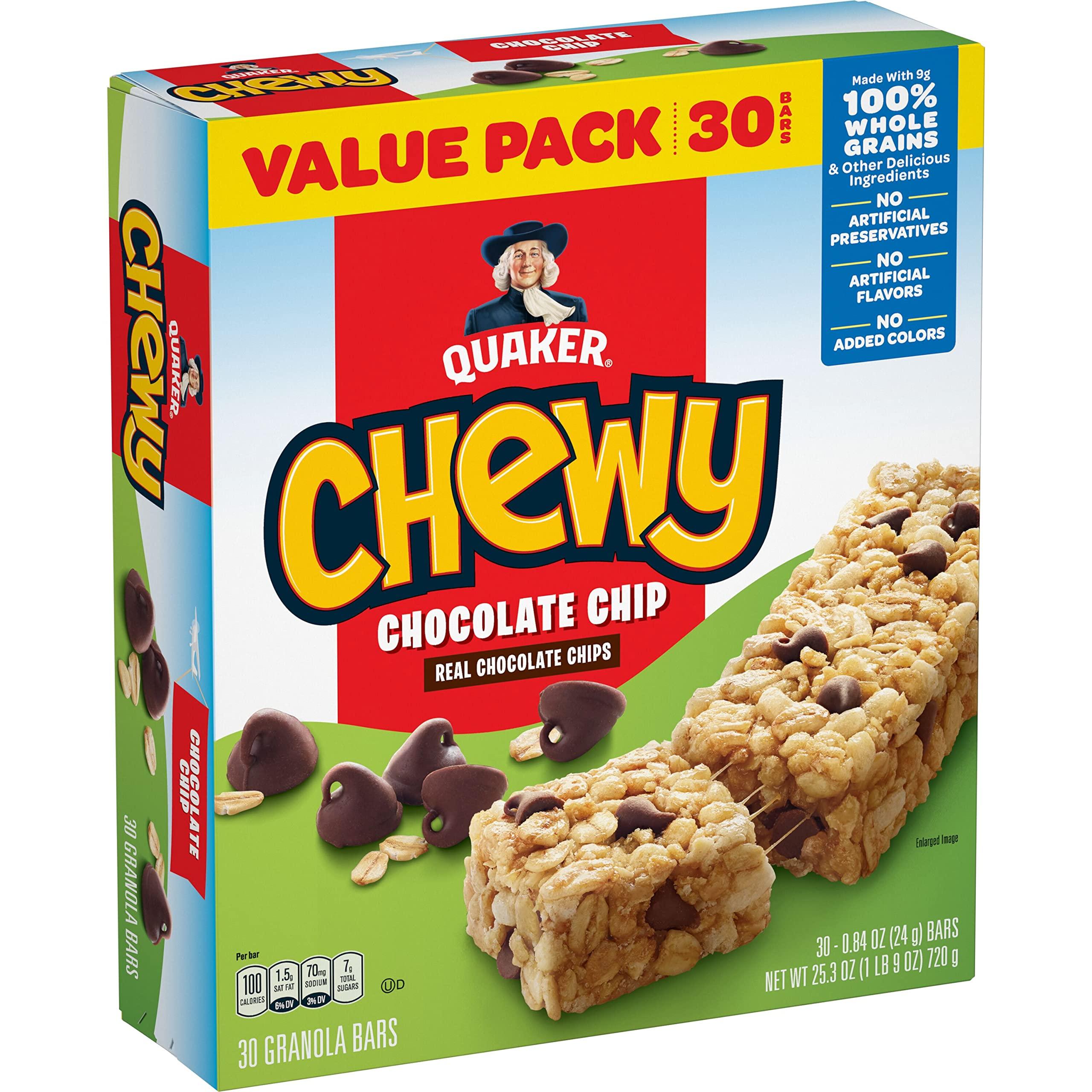 Quaker Quaker Chewy Chocolate Chip, 0.84 Oz, 30 ct