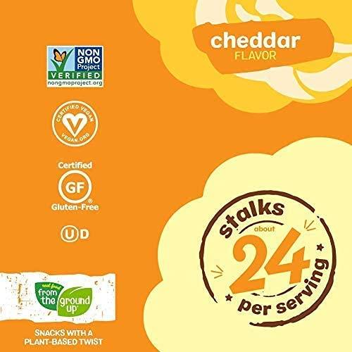 REAL FOOD FROM THE GROUND UP Real Food From The Ground Cauliflower Stalks - 6 Count, 4oz Bags (Cheddar)