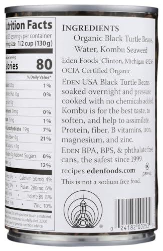 Eden Eden Foods - Organic Black Beans - 15 oz(pack of 2)