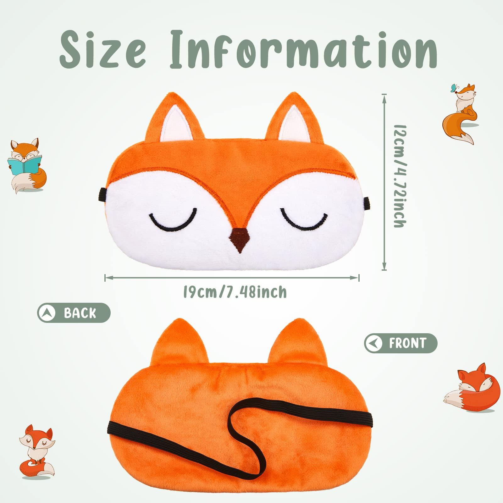 Haysandy Haysandy Cute Eye Mask for Sleeping 3 Pieces Cartoon Dog Face Eye Cover Funny Animal Cat Sleeping Mask Soft Lightweight Night Sleep Kitty Blindfolds for Women Men Kids(Dog, Fox)