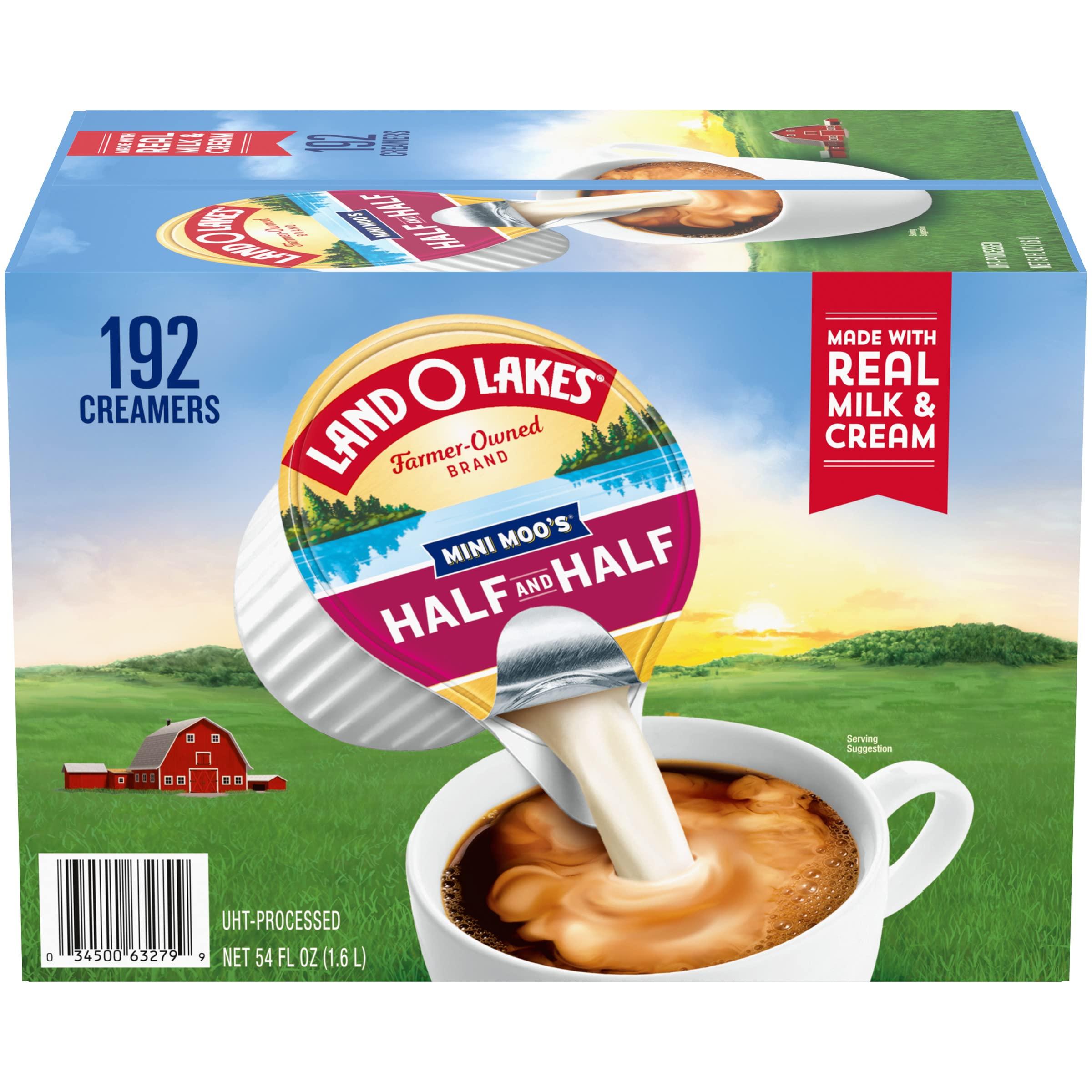 Land O Lakes Land O Lakes Mini Moo’s Half & Half Creamer Singles, Shelf-Stable, 192 Count